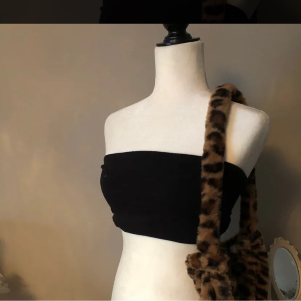 Fur tote bag